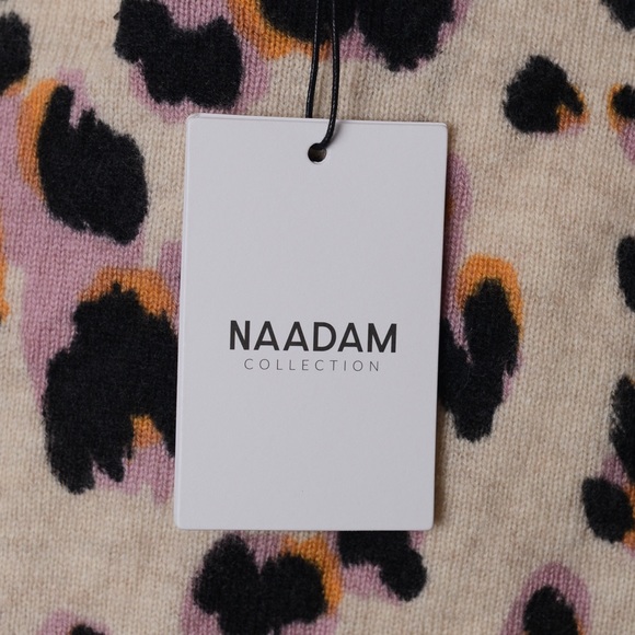 NEW Naadam Cashmere Pullover in Leopard Print - Picture 10 of 12